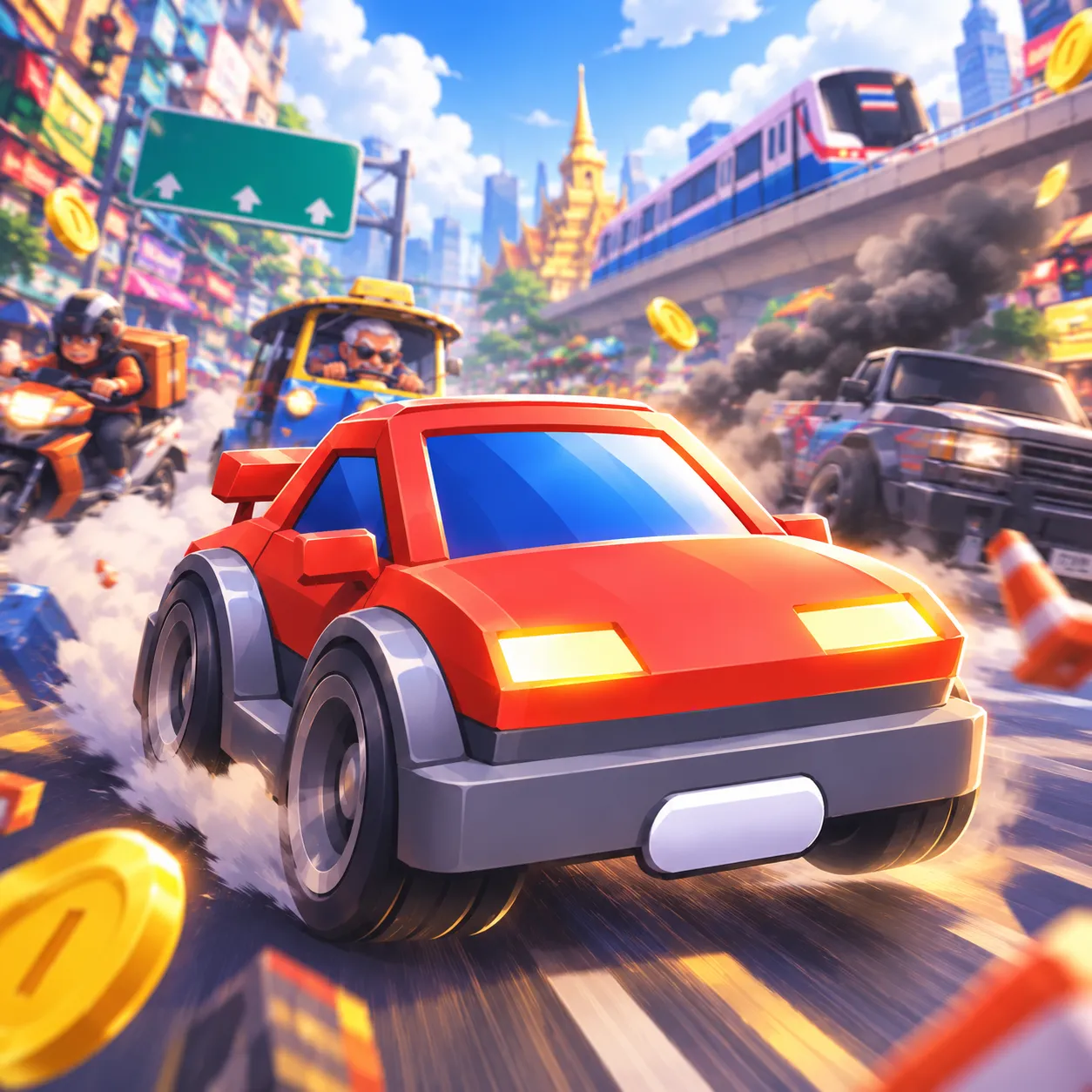Thai Traffic Survival Mobile Game